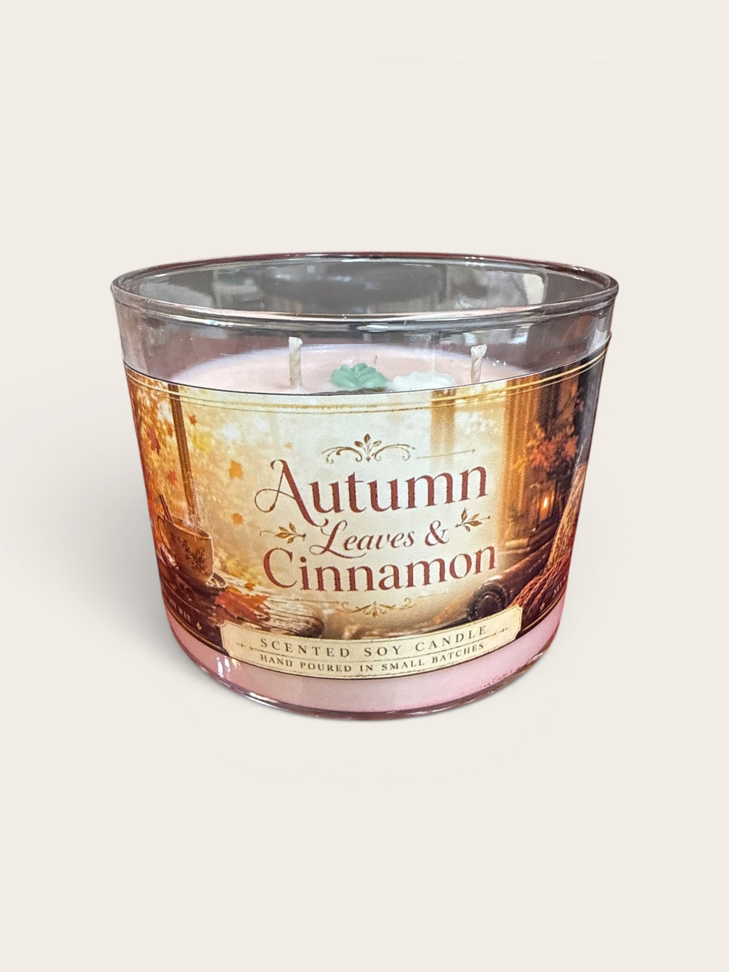 Autumn Leaves and Cinnammon Candle