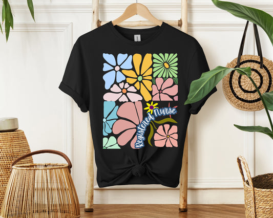 Registered Nurse BOHO Floral T-Shirt