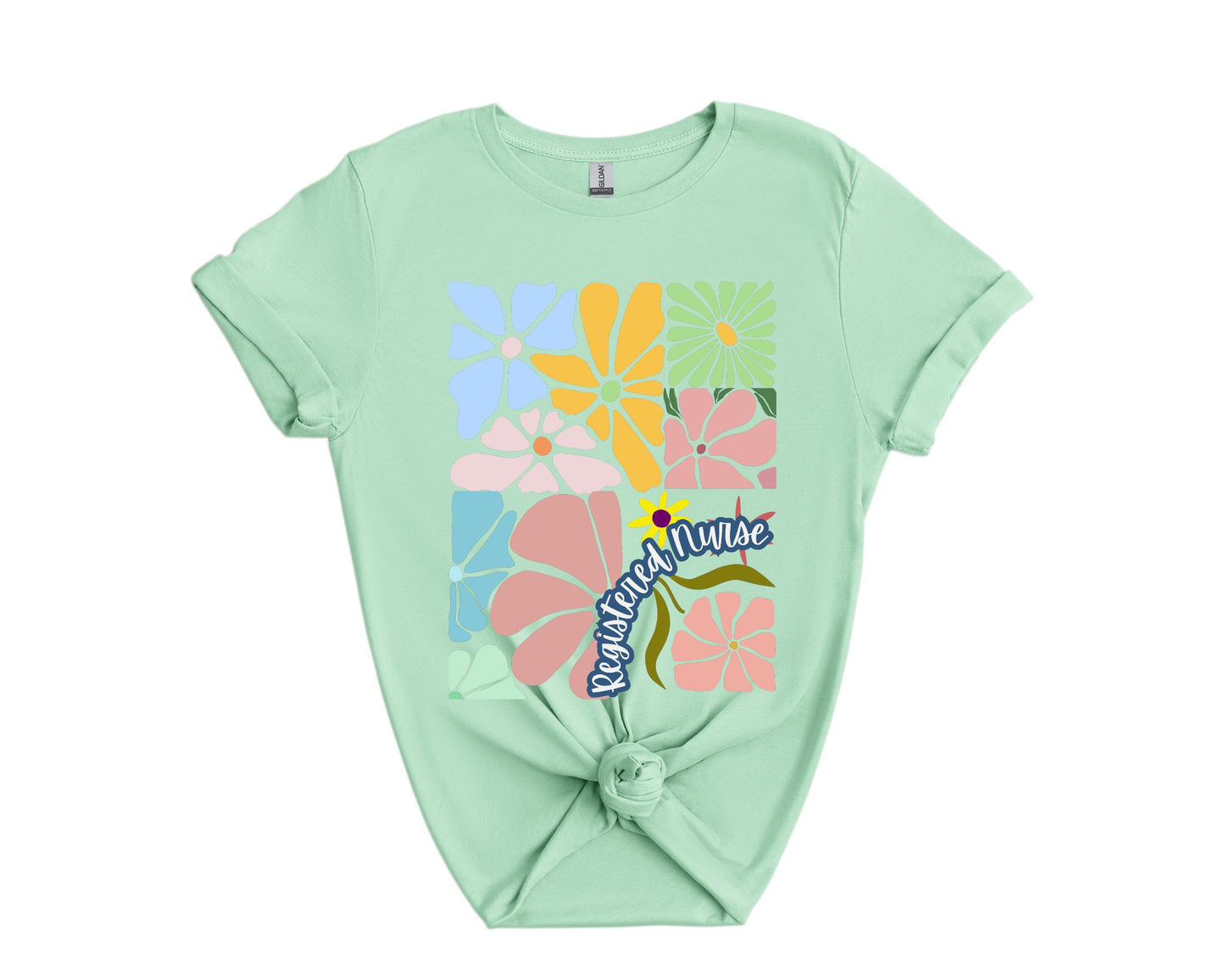 Registered Nurse BOHO Floral T-Shirt