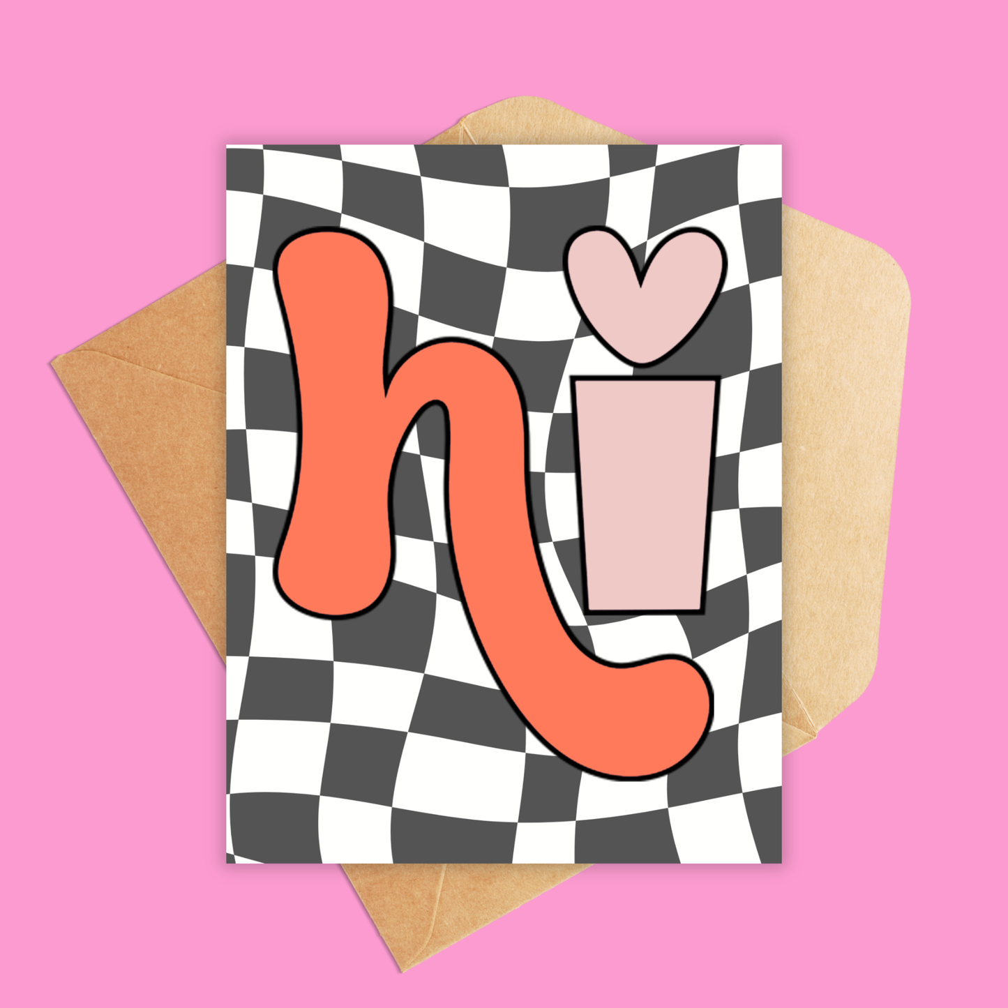 Hi Greeting Card