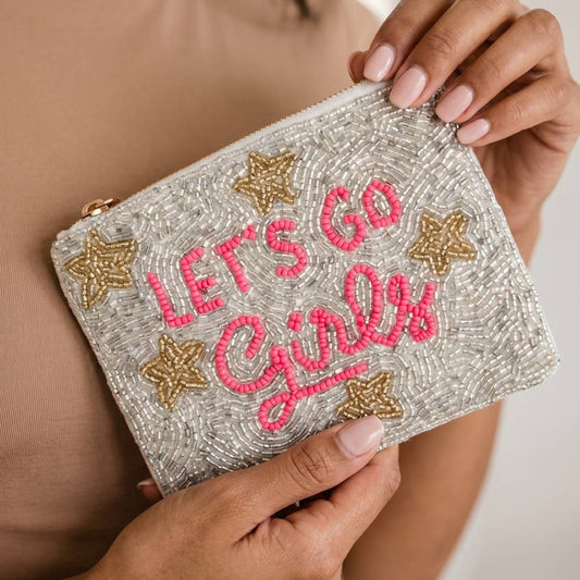 Let'S Go Girls Beaded Coin Purse