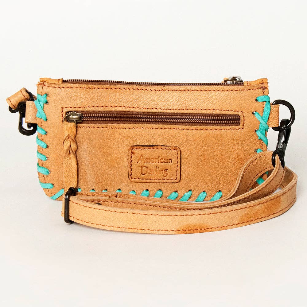 LC-ADBGZ283 Wristlet Genuine Western Leather Women Bag