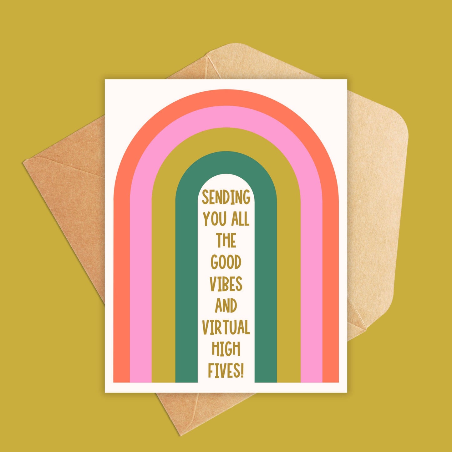 Sending Good Vibes Greeting Card