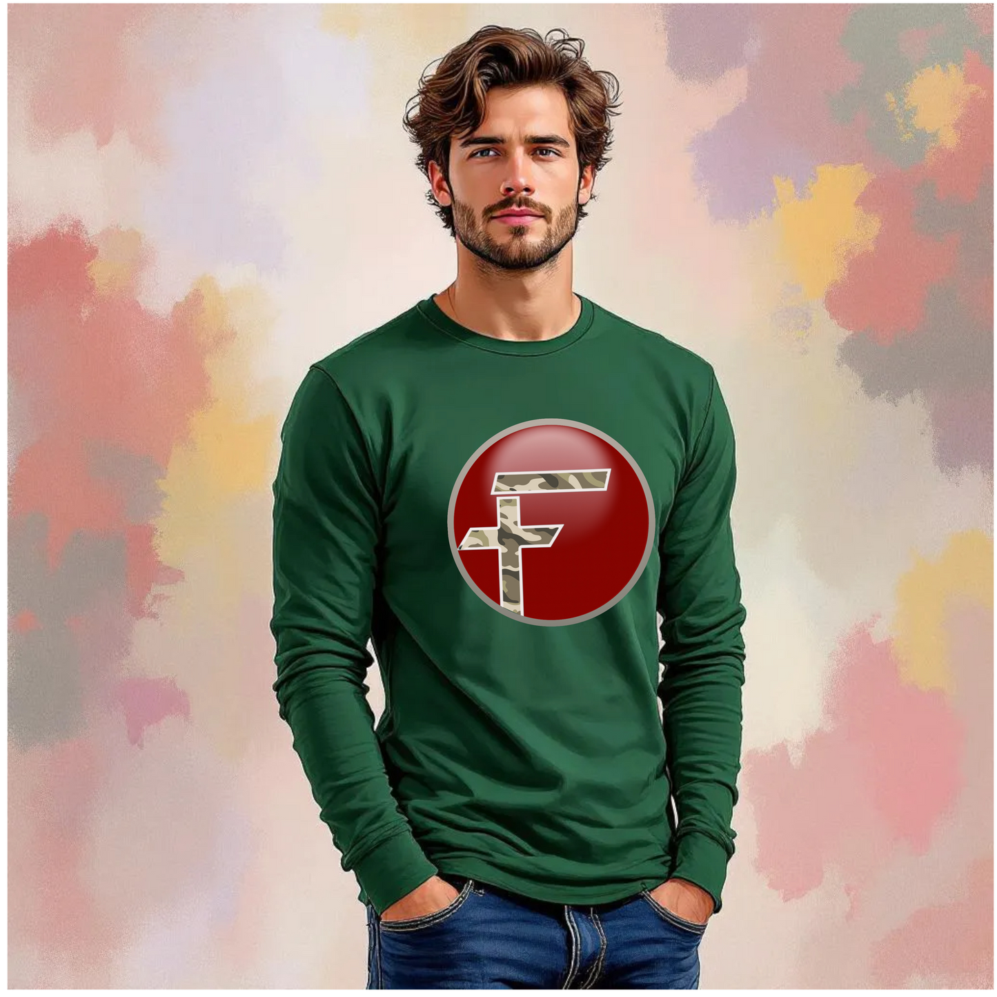 Friendship Logo Short Sleeve Long-sleeved T-Shirt Camo