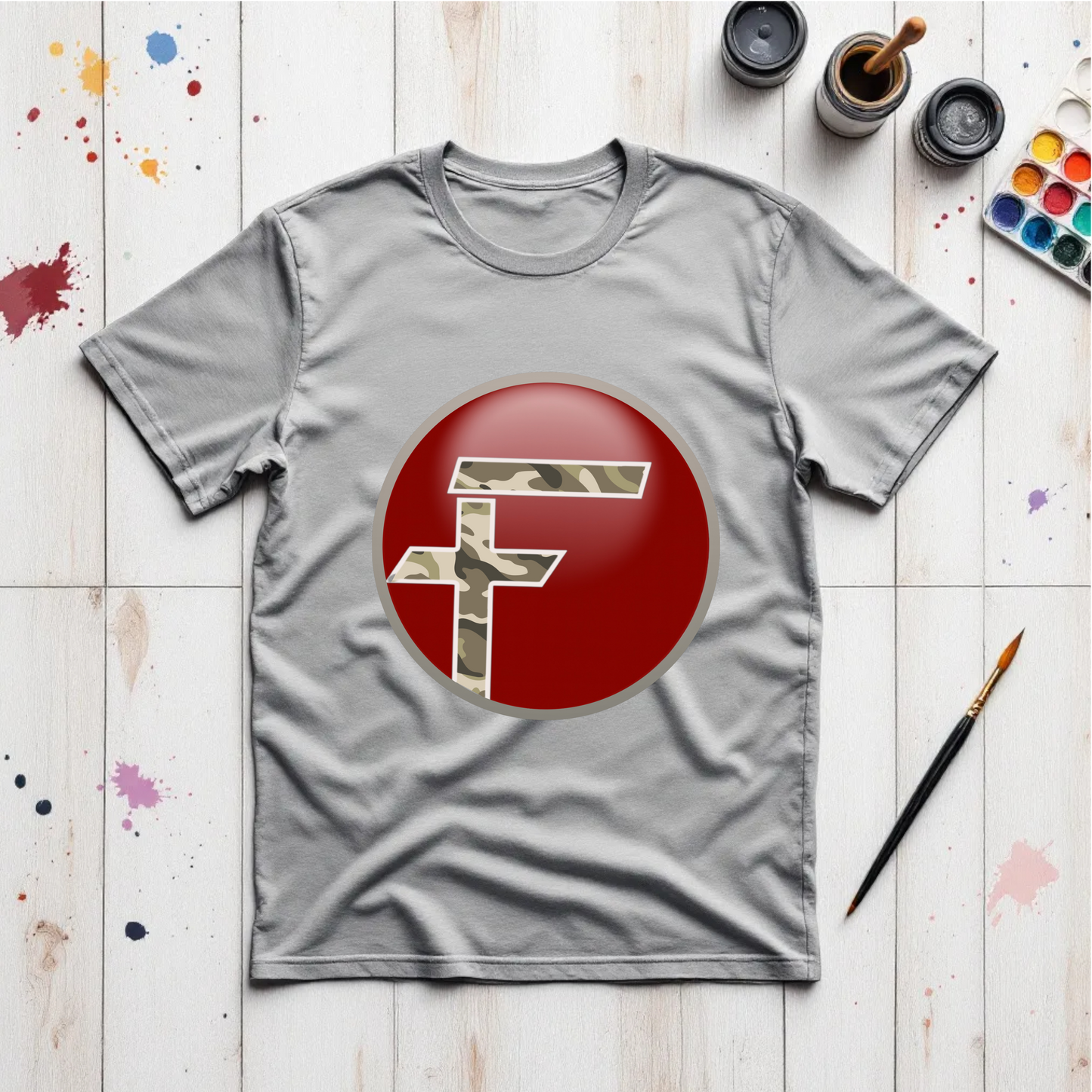 Friendship Logo Short Sleeve T-Shirt Camo