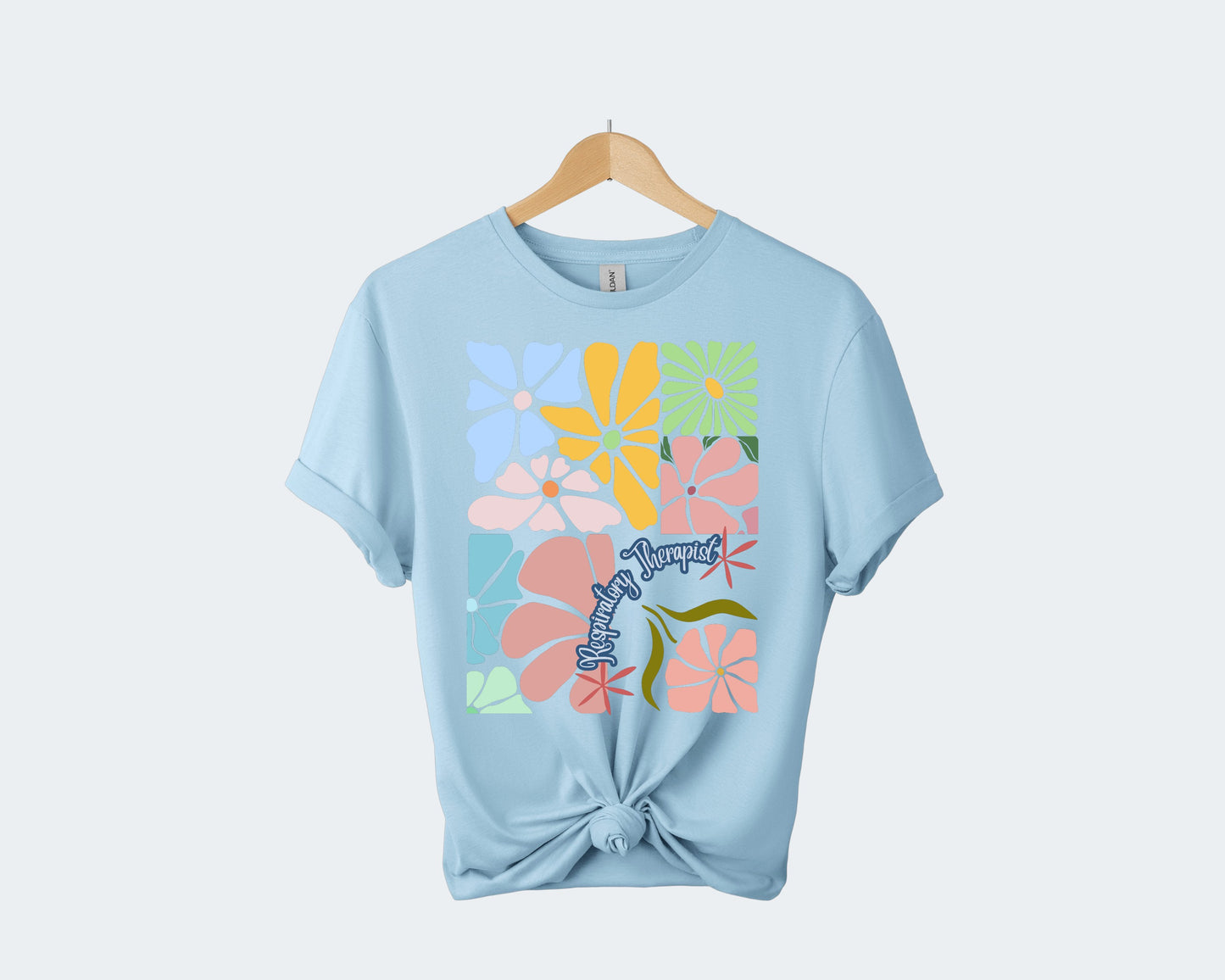 Respiratory Therapist RT Shirt in BOHO Floral