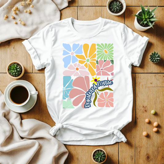 Registered Nurse BOHO Floral T-Shirt