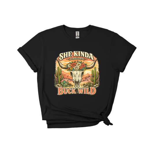 She Kinda Buck Wild T-Shirt