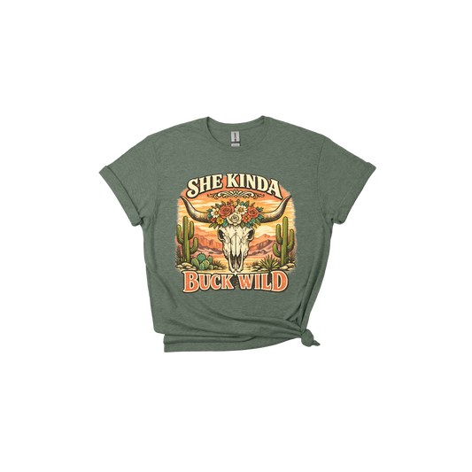 She Kinda Buck Wild T-Shirt