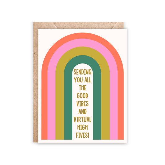 Sending Good Vibes Greeting Card