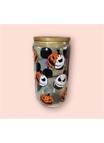 Small glass cans with UVDTF